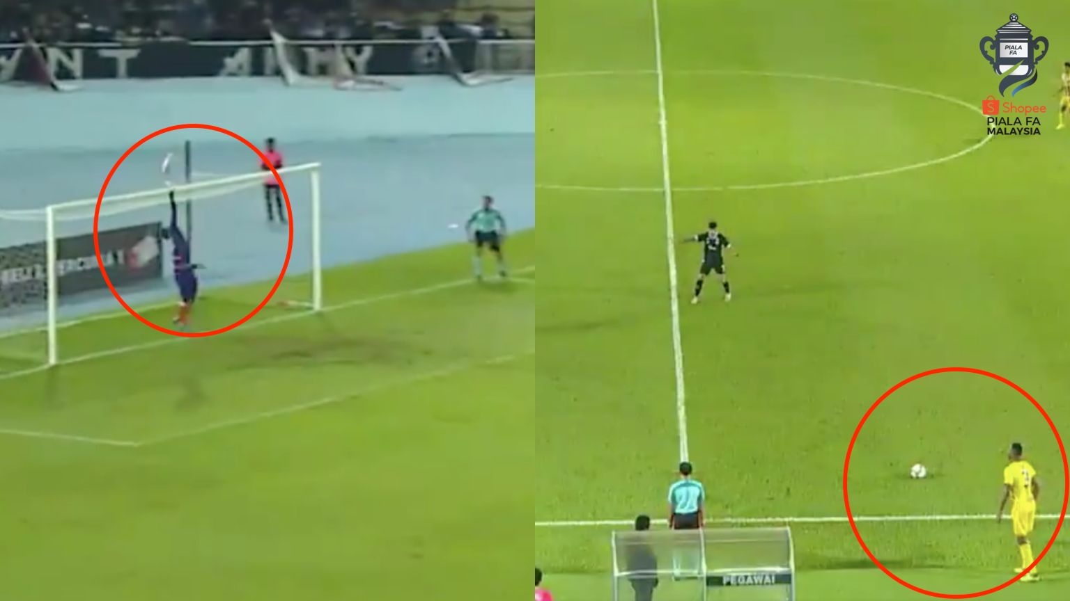 Френският играч на Паханг Еролд Гулон отбеляза зрелищен гол
