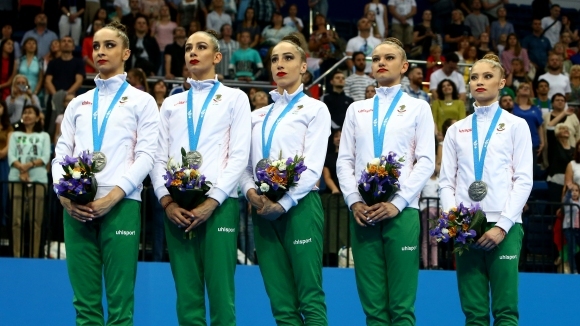 Българският ансамбъл по художествена гимнастика спечели сребърен медал в многобоя