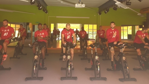 Футболистите на ЦСКА София тренираха във фитнеса тази сутрин Червените нямат