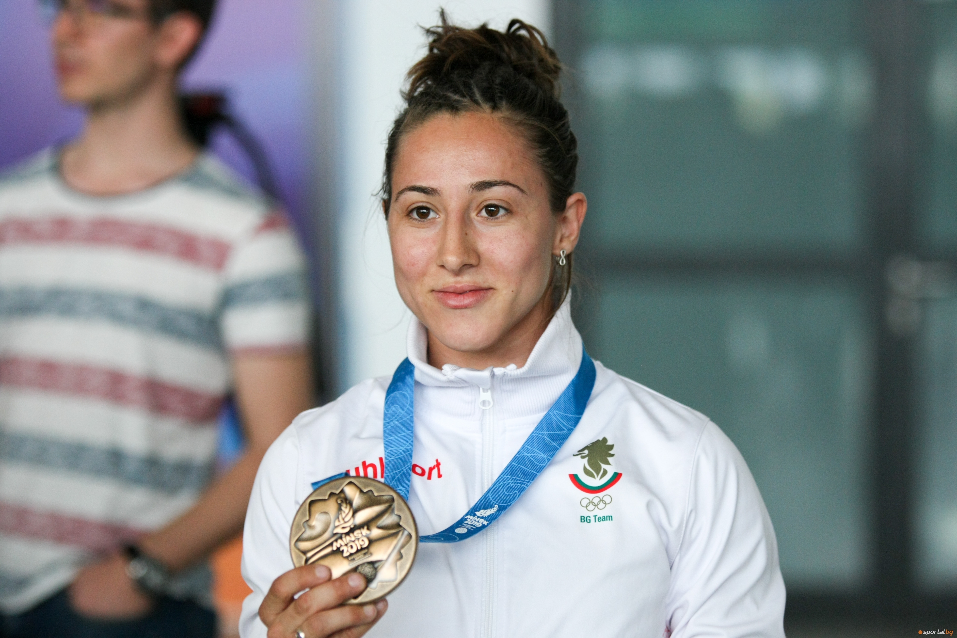 Бронзовата медалистка в категория до 48 килограма на Европейските игри