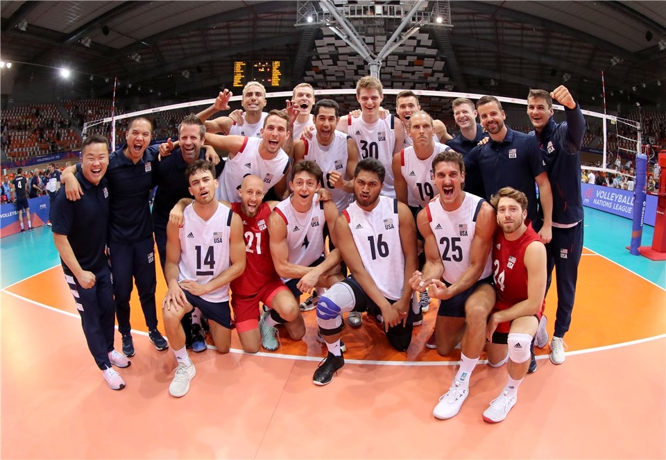 Националният волейболен отбор на САЩ завърши с победа в груповата