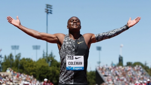 Световният шампион и световен рекордьор на 60 метра Крисчън Коулман