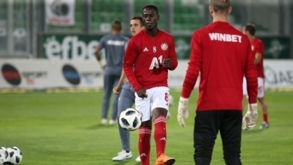 Нападателят на ЦСКА София Едвин Джеси вече направи първи тренировки с