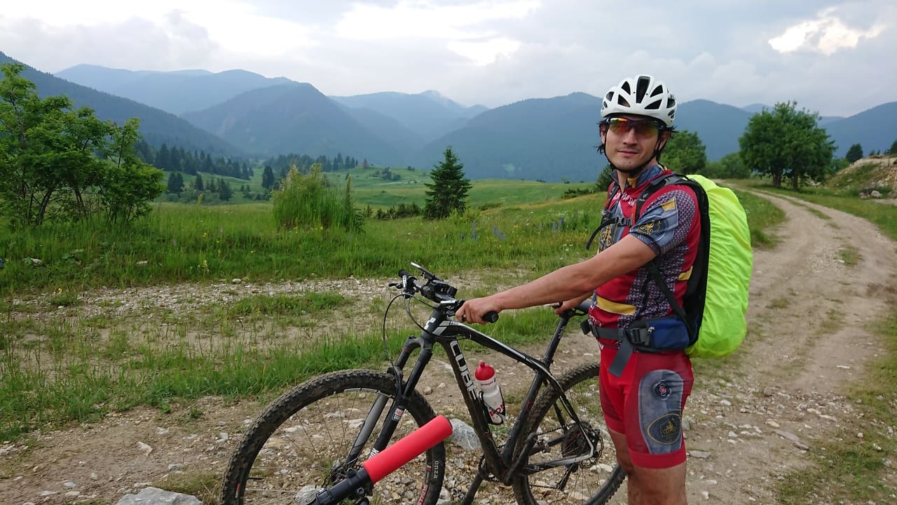 Планинският колоездач Борислав Йорданов който преди по малко от две години