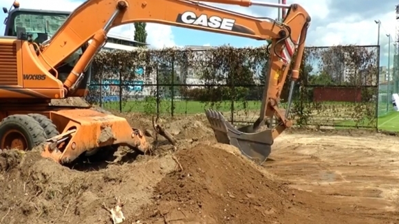 Левски започна изграждането на нови терени за Детско юношеската си школа