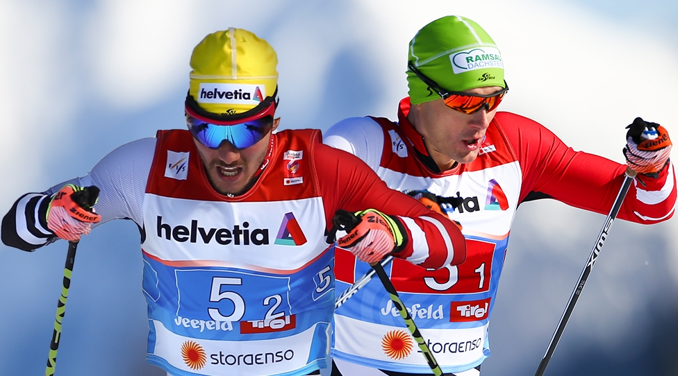 Австрийските състезатели в ски бягането Доминик Балдауф и Макс Хауке бяха