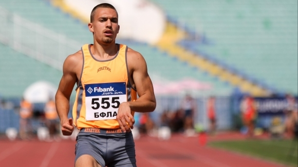 Антонио Иванов (Атлетик-София) спечели титлата на 100 метра при мъжете