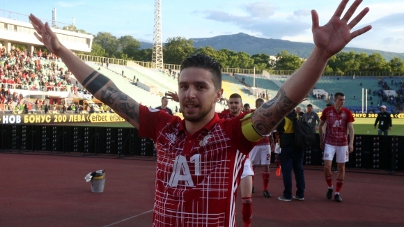 Халфът на ЦСКА София Рубен Пинто който в момента е отстранен