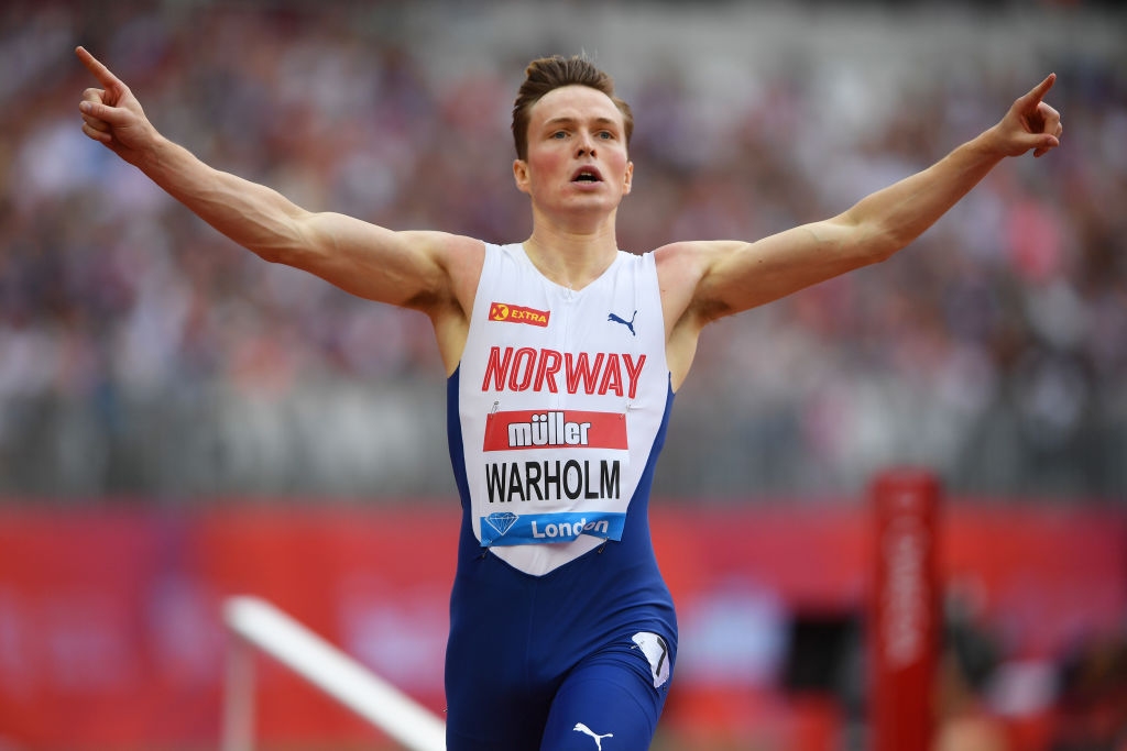 Световният шампион на 400 метра с препятствия Карстен Вархолм и