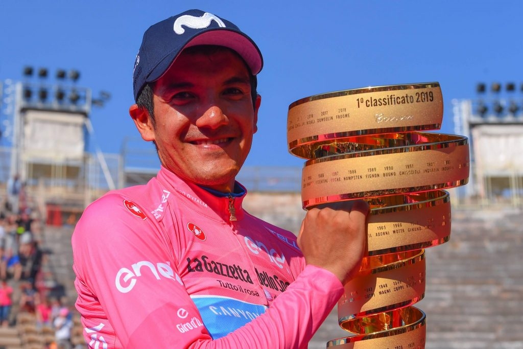 Ричард Карапас победител в колоездачната обиколка на Италия е под