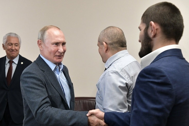 Президентът на Русия Владимир Путин се срещна с шампиона в