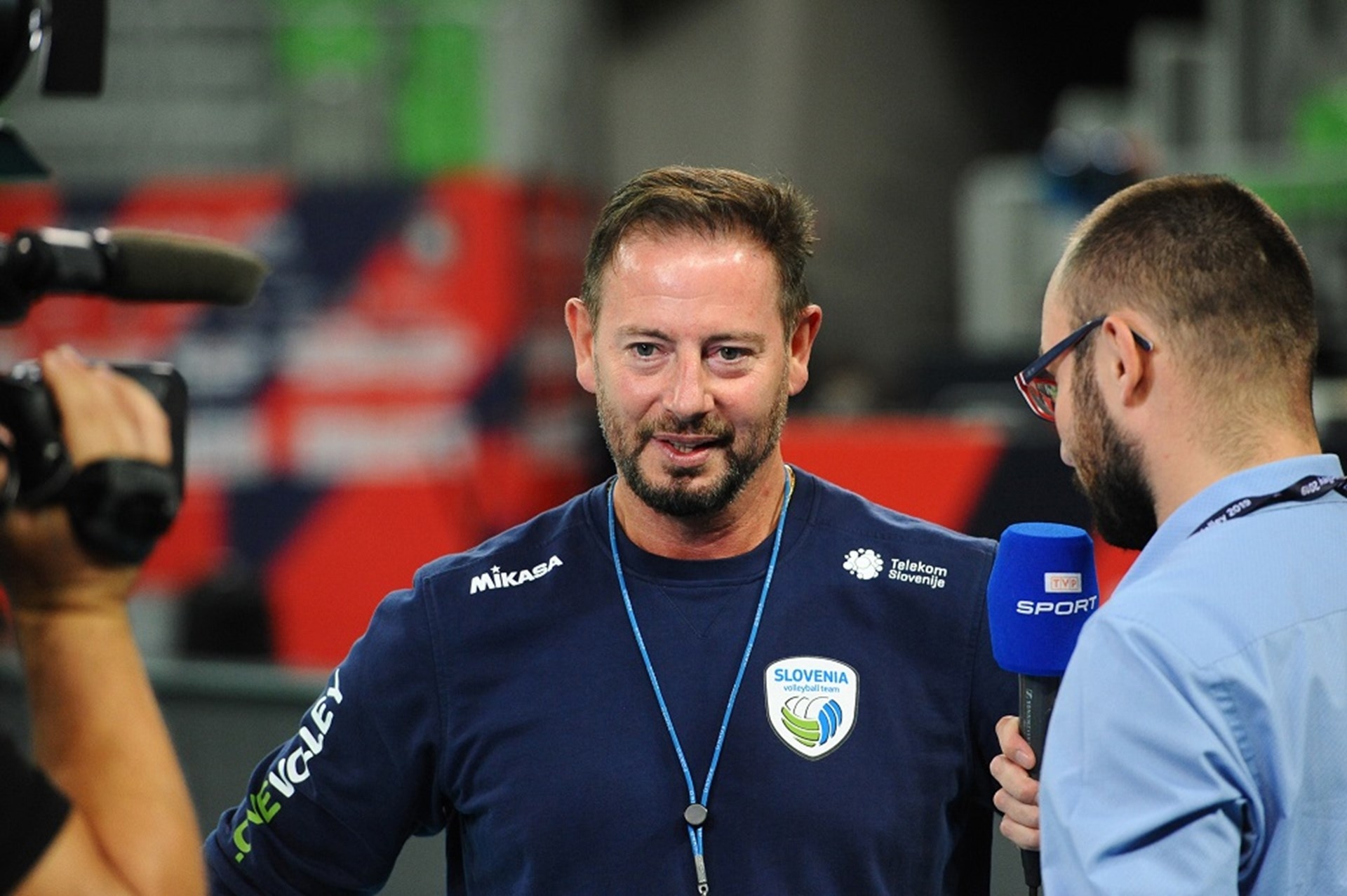 Италианският треньор на Словения Алберто Джулиани говори преди полуфинала на
