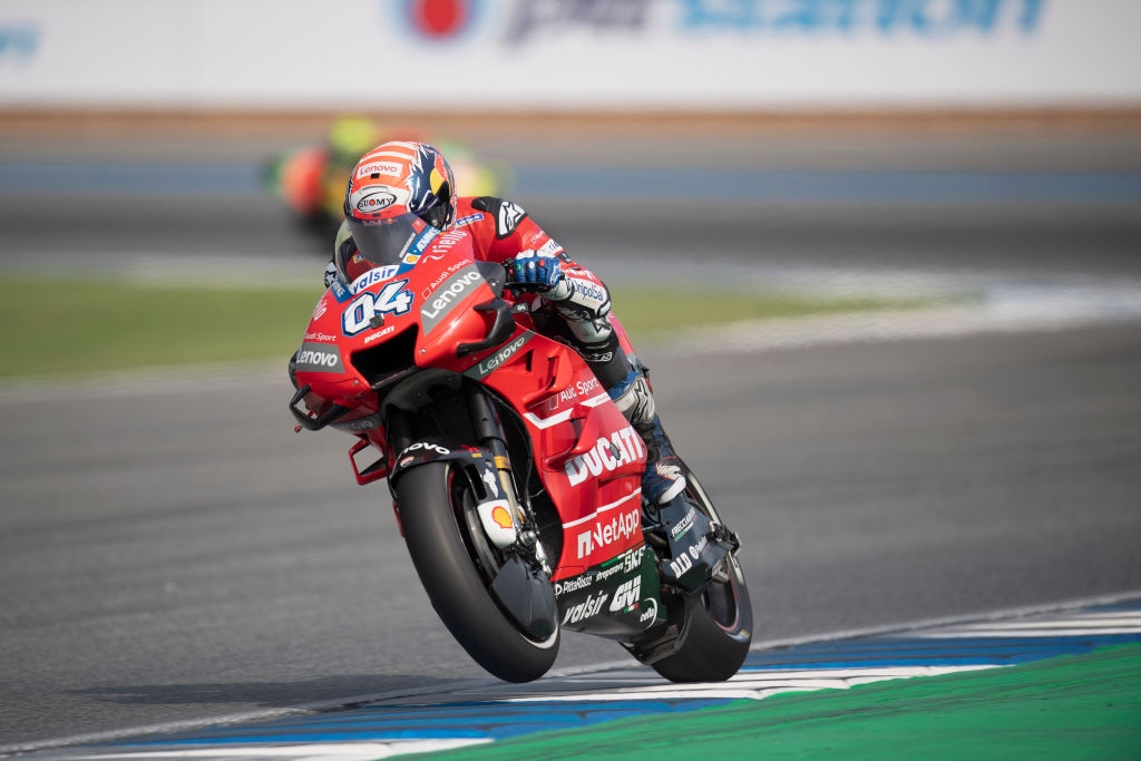 Пилотът на Ducati Андреа Довициозо бе най-бърз в третата тренировка