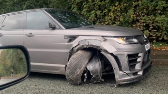 Серхио Агуеро е претърпял лека катастрофа с автомобила си преди