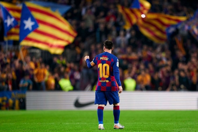 Голямата звезда на Барселона Лионел Меси се разписа два пъти