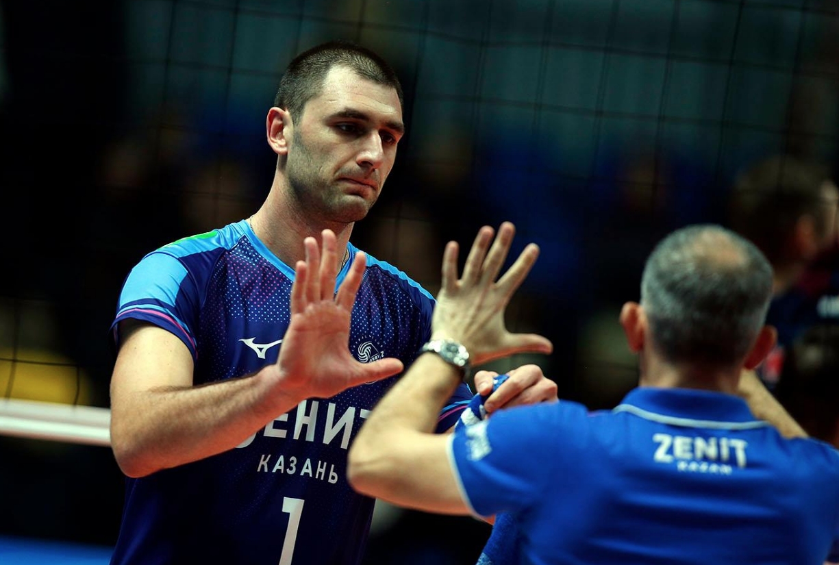 Националът Цветан Соколов бе единственият волейболисте на гранд Зенит Казан