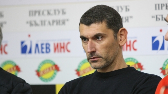 Човекът клуб за волейболния ЦСКА Александър Попов говори пред медиите на