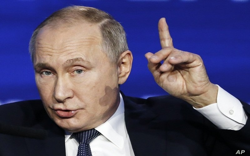 Президентът на Русия Владимир Путин заяви че решението на Световната