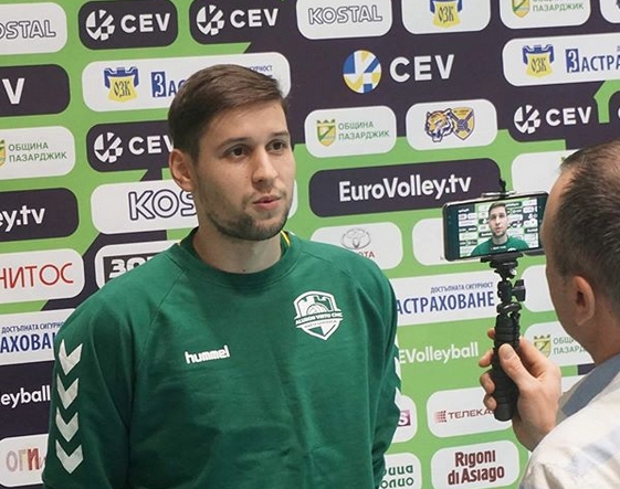 Волейболистът на полския Алурон Вирту Варта (Заверче)- Николай Пенчев коментира