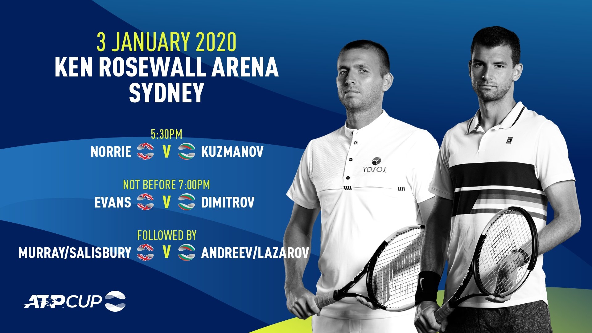 Играещият капитан на България Григор Димитров няма да играе в