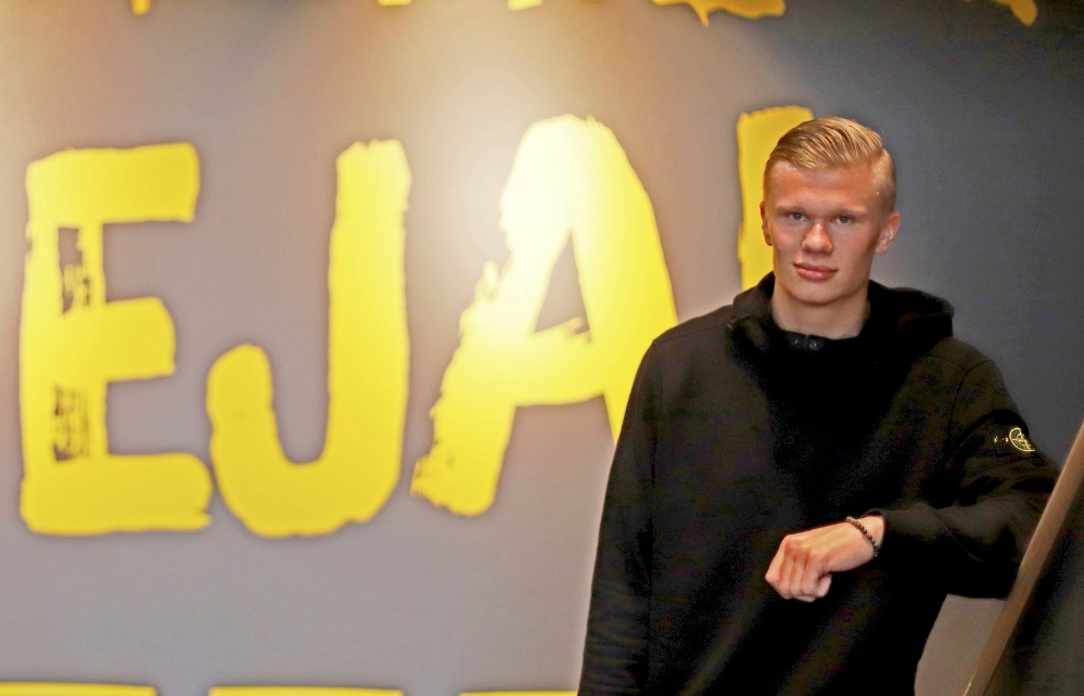 Тази сутрин новото попълнение на Борусия Дортмунд Ерлинг Холанд посети