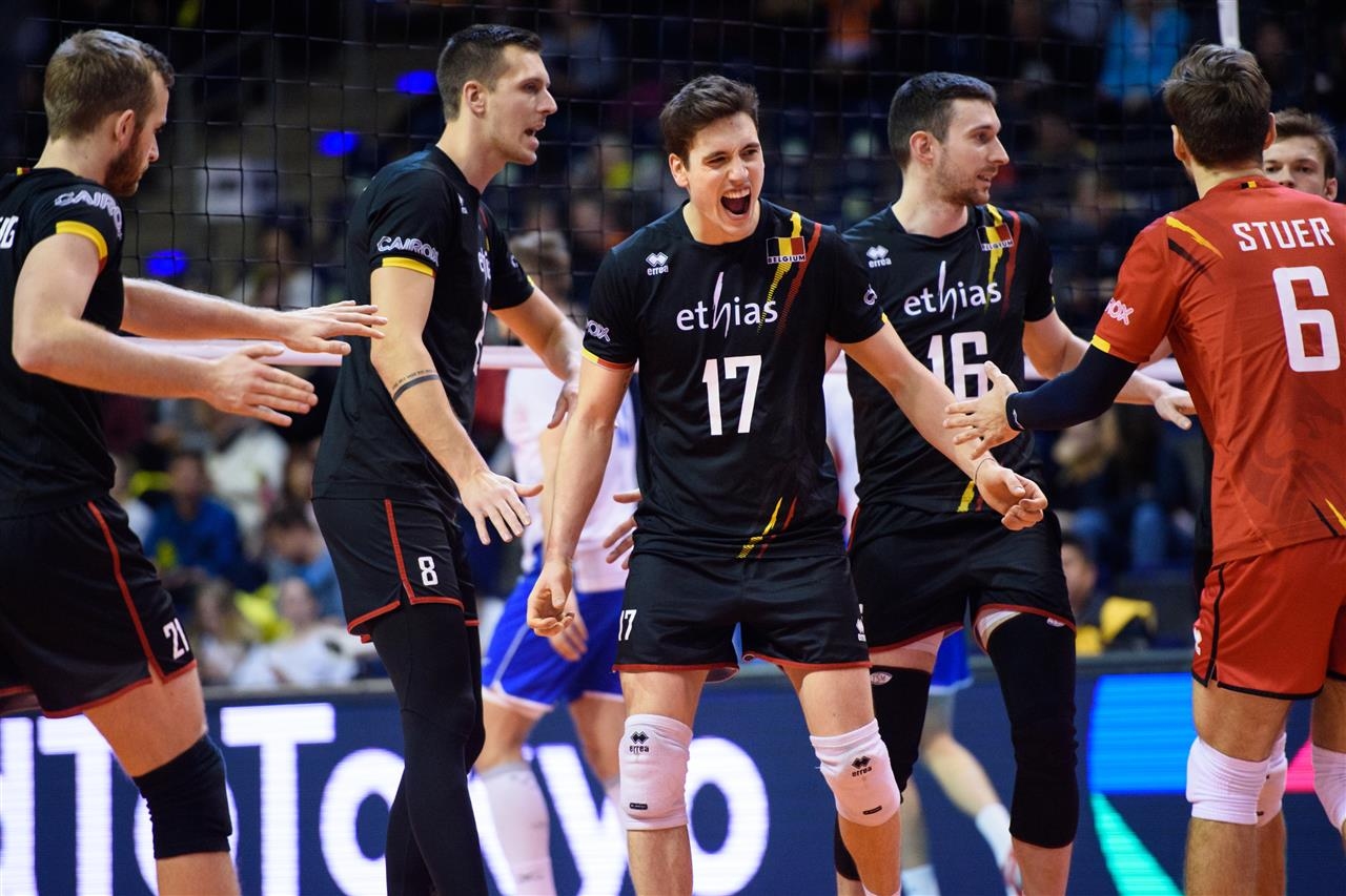 Националният волейболен отбор на Белгия завърши с много драматична победа