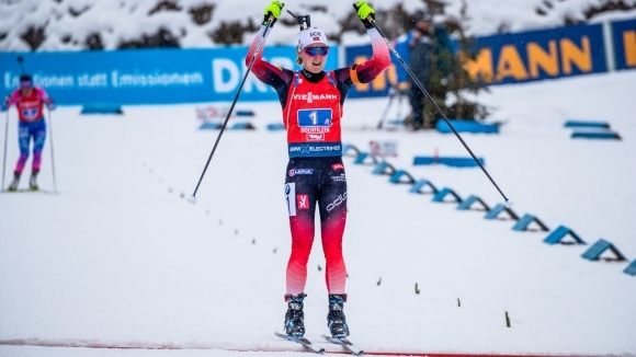 Олимпийската сребърна медалистка от Пьончан 2018 Марте Олсбу Рьозеланд (Норвегия)