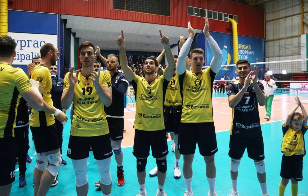 Отборът на Хебър Пазарджик спечели Купата на България по волейбол