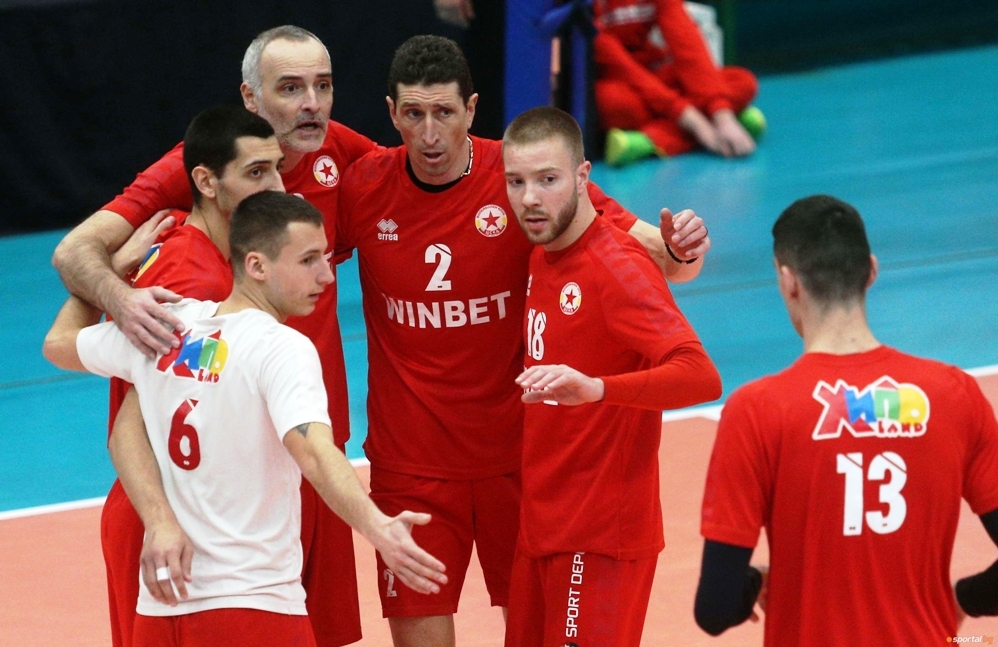 Волейболният отбор на ЦСКА записа едва 7 а победа в Суперлигата