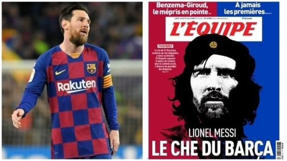 Авторитетното френско издание Екип сравни лидера на Барселона Лионел Меси