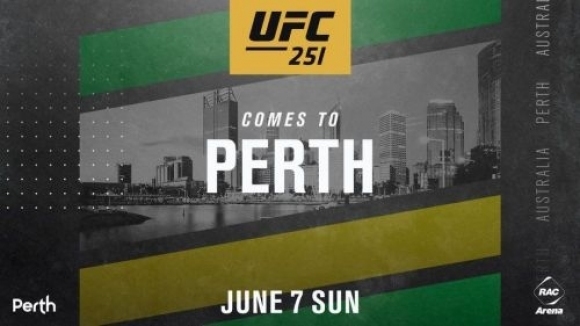 Първоначално насроченoто събитие нас UFC за 7 юни в Пърт