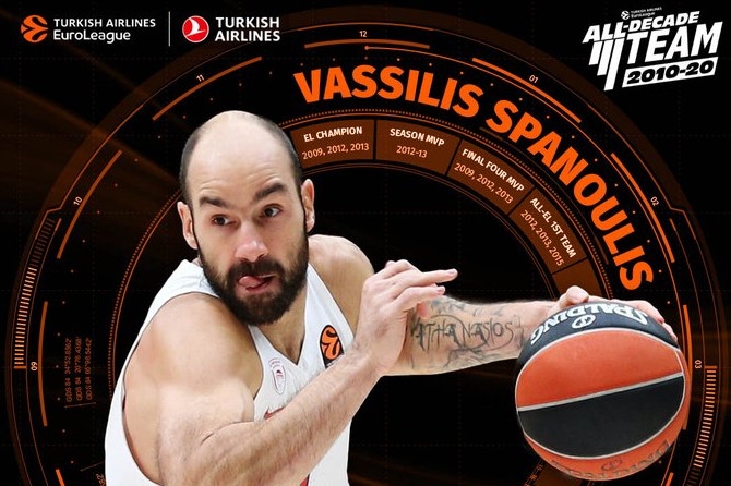 Гръцката легенда Василис Спанулис е последният играч, който бе избран