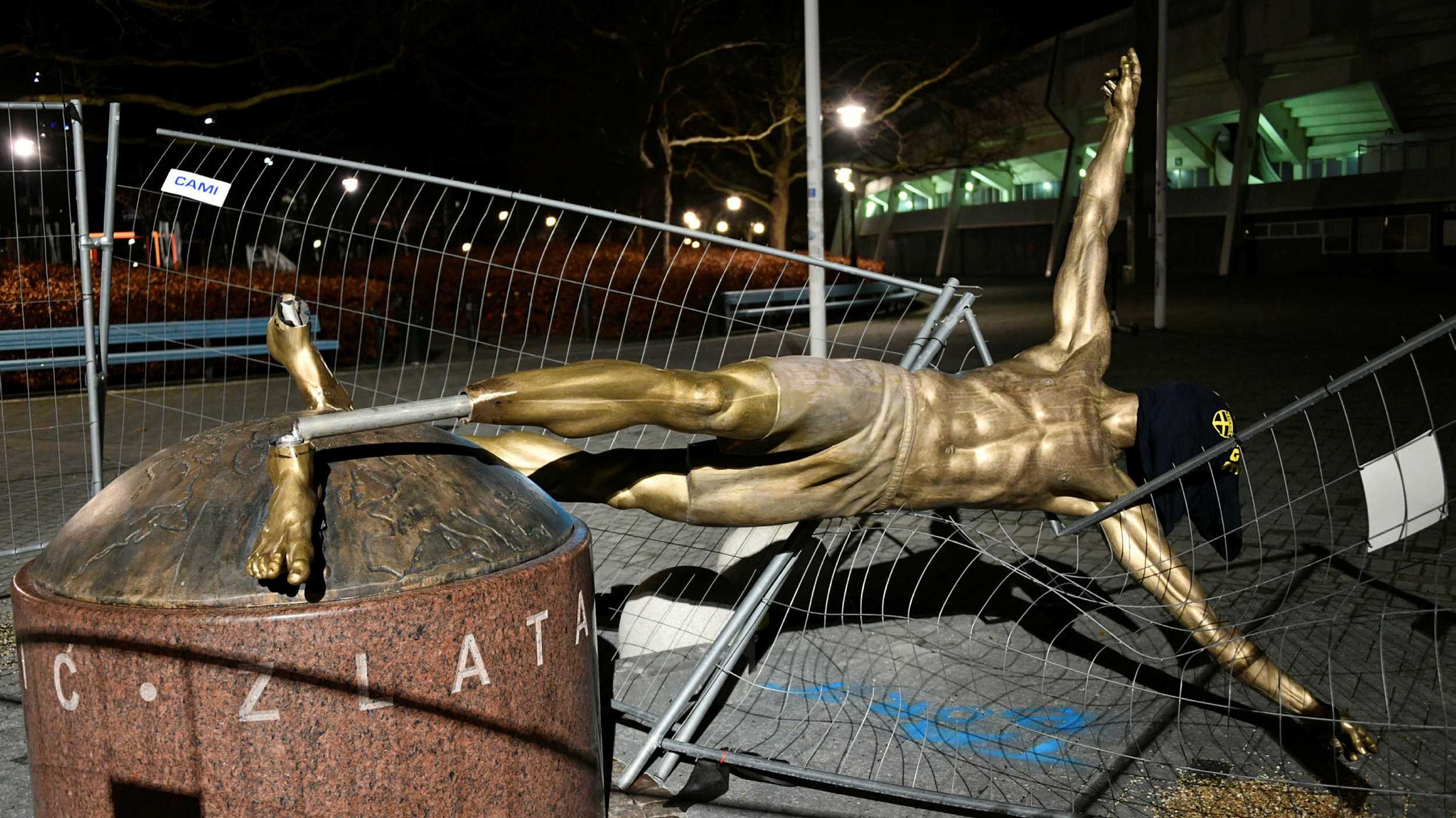 Статуята на Златан Ибрахимович пред стадиона на Малмьо скоро ще