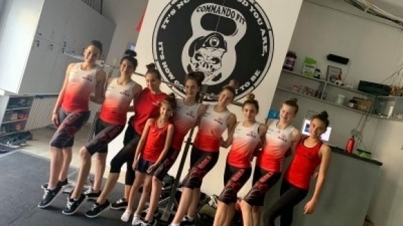 Днес женският отбор на ЦСКА по естетическа групова гимнастика поднови