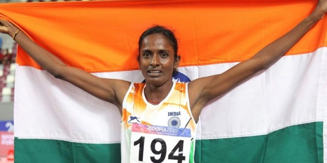 Азиатската шампионка в бягането на 800 метра Гомати Маримуту Индия