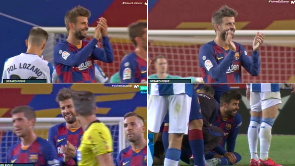 Централният бранител на Барселона Жерард Пике прие с ирония решението