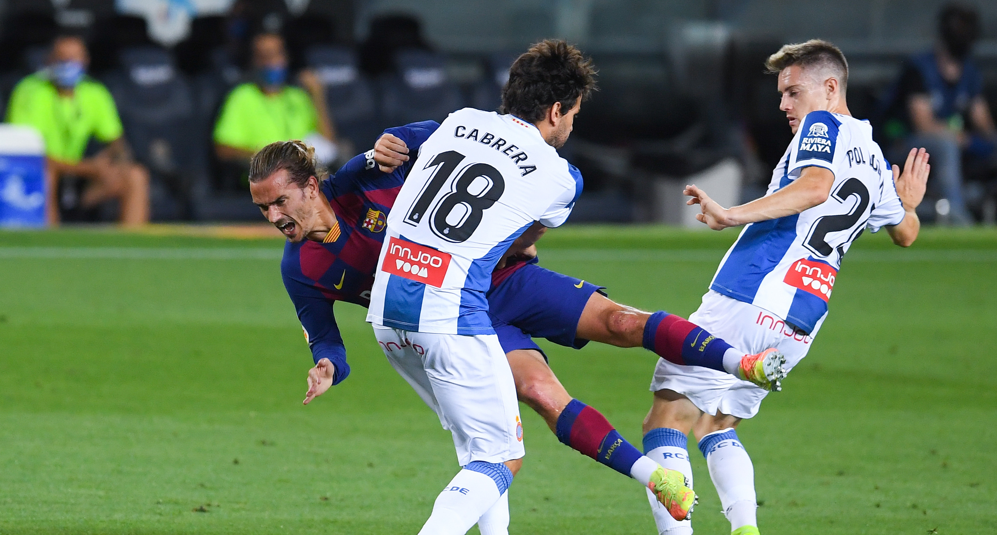 Френският нападател на Барселона Антоан Гризман получи контузия на бедрото