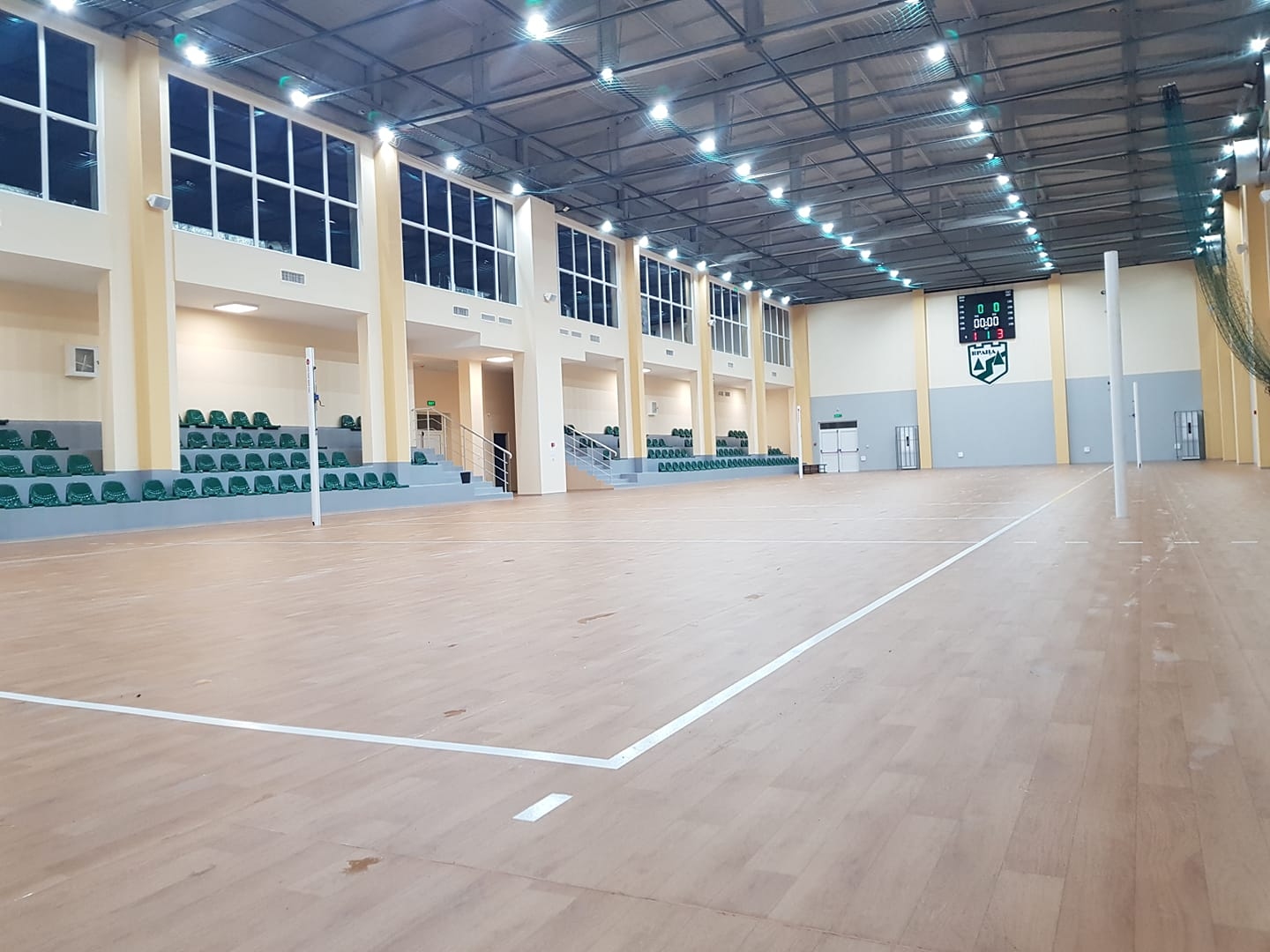 Волейболната зала във Враца е наплъно готова да приема мачове.
