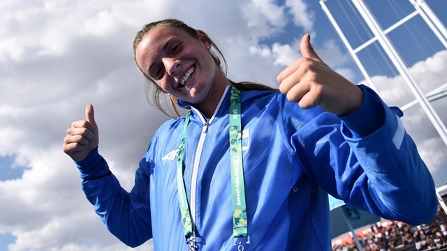 Елина Ценко подобри световния рекорд в хвърлянето на копие за