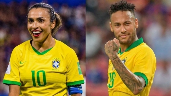 Футболистите от мъжките и женските национални отбори на Бразилия ще