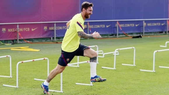 Капитанът на Барселона Лионел Меси ще направи първа треноровка от