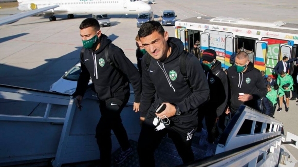 Лудогорец пристигна в Минск около 12 00 ч в сряда след