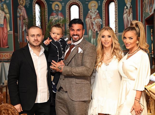 Бившият футболист Благой Георгиев и плеймейтката Златка Райкова кръстиха сина