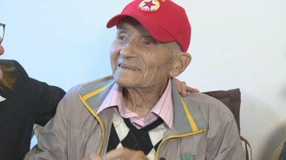 Най възрастният ветеран на ЦСКА Ганчо Василев отпразнува своя 100 годишен