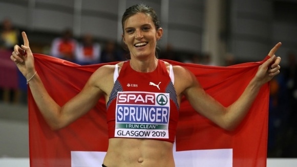 Европейската шампионка на 400 метра с препятствия Леа Шпрунгер (Швейцария)