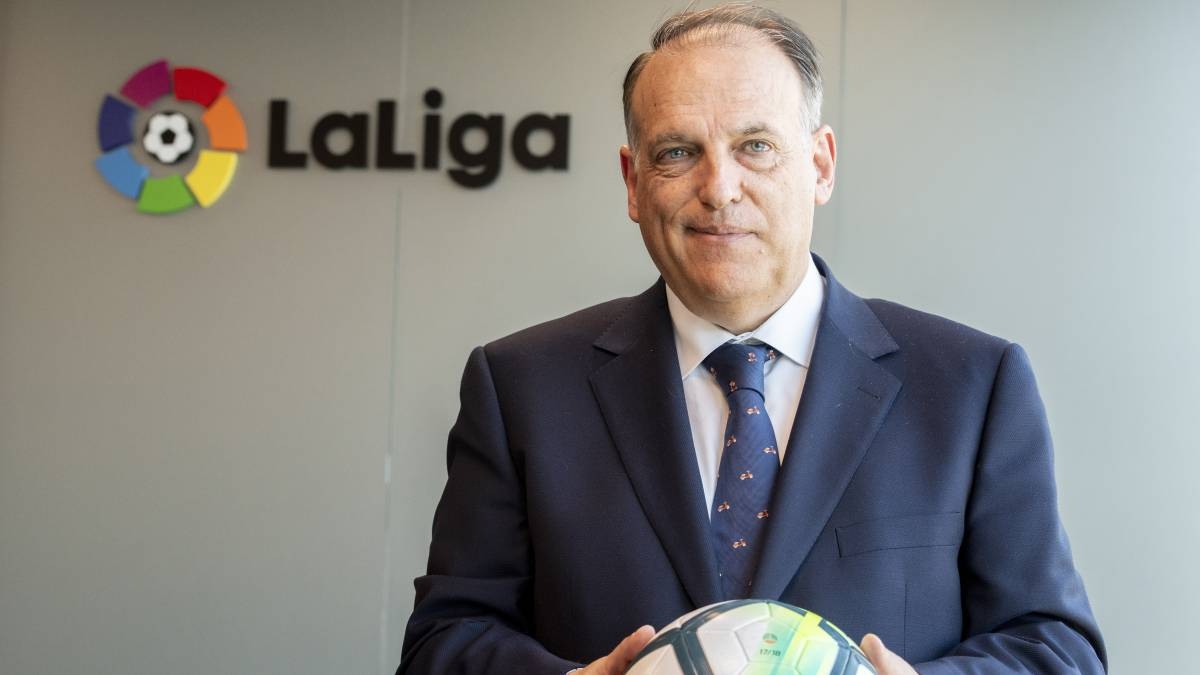Президентът на испанската футболна Ла Лига Хавиер Тебас не вижда