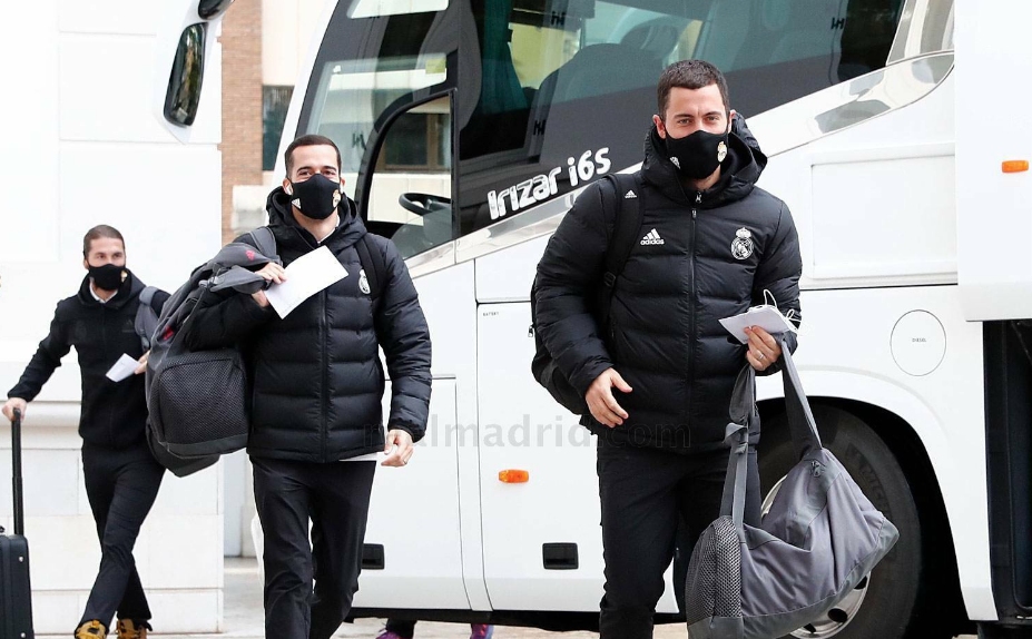 Отборът на Реал Мадрид благополучно пристигна в Малага където в