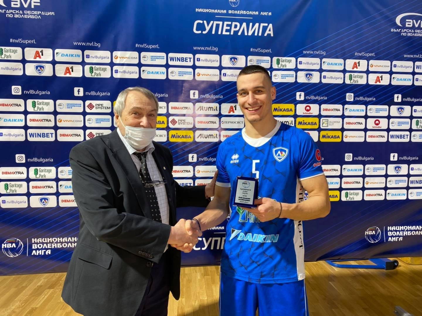 Посрещачът на сините Гордан Люцканов бе избран за Играч на