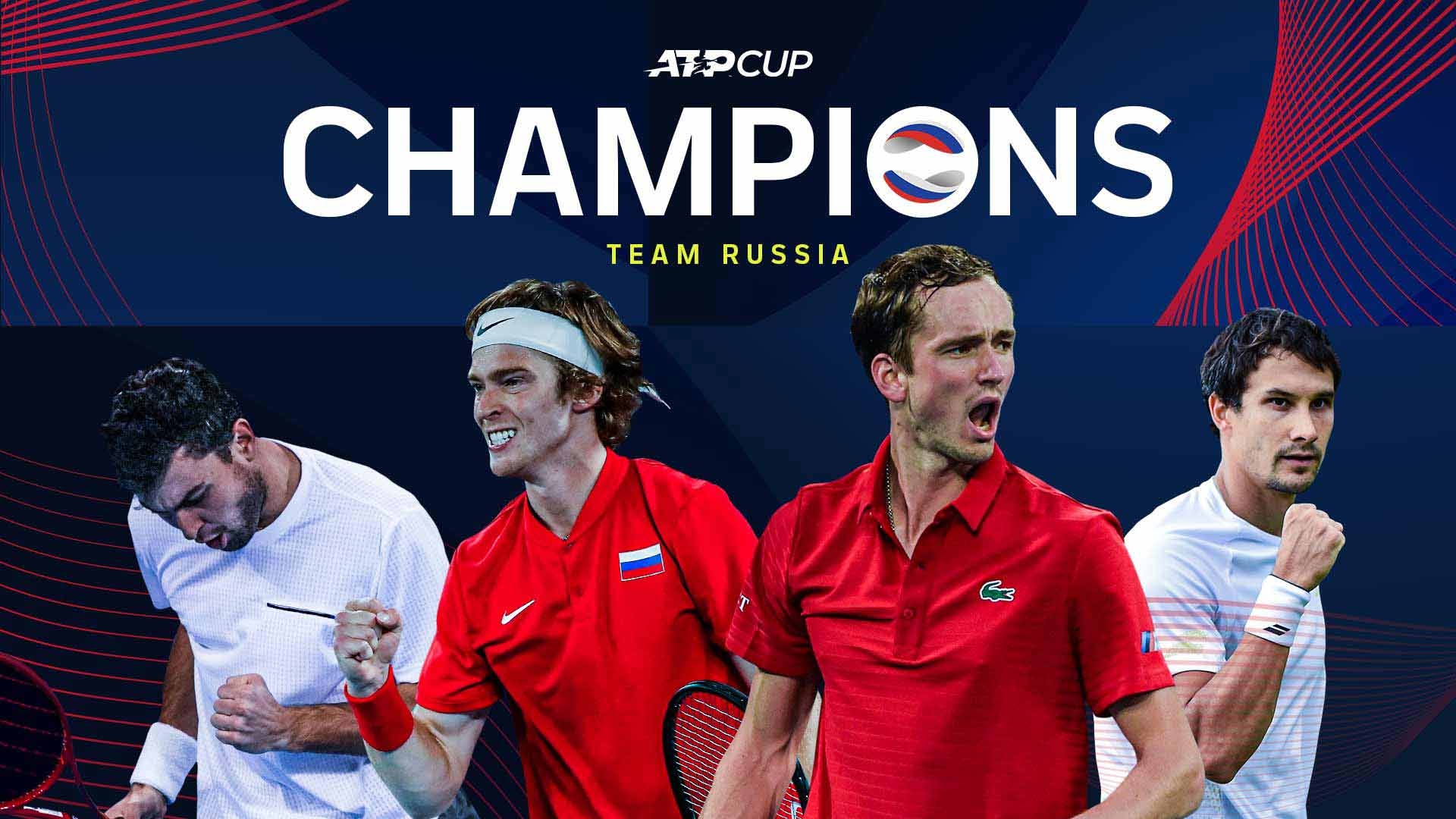 Русия е вторият шампион в ATP Cup, след като спечели