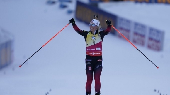 Норвежката Тирил Екхоф която във вчерашния ден спечели спринта на